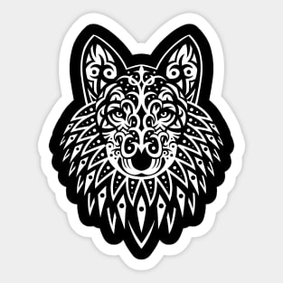 Tribal wolf Sticker